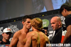 Looks like Dominick Cruz vs. Urijah Faber 3 at UFC 148